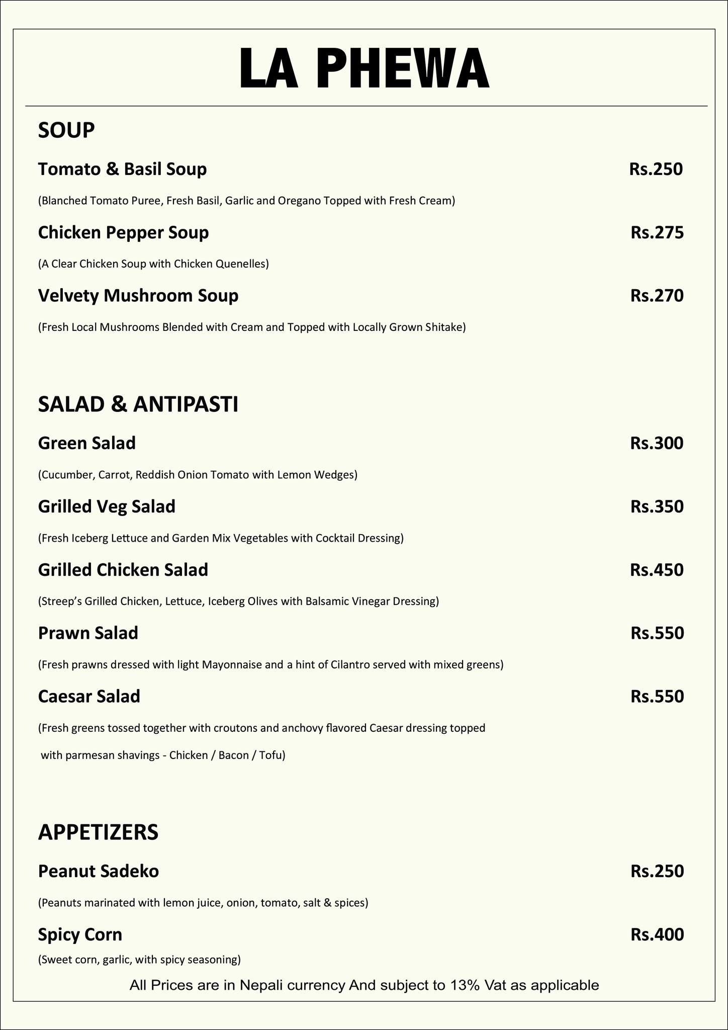 Food Menu gallery image 4944