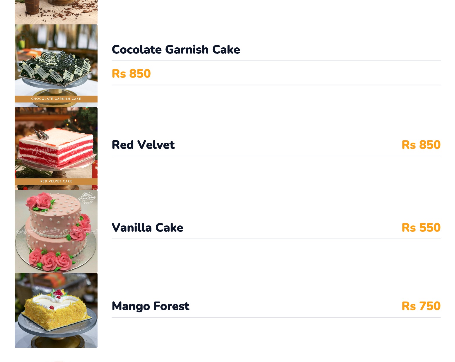 Food Menu gallery image 1524