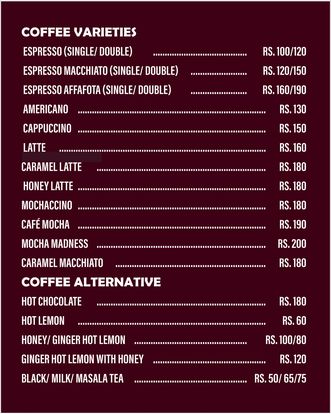 Food Menu gallery image 10422
