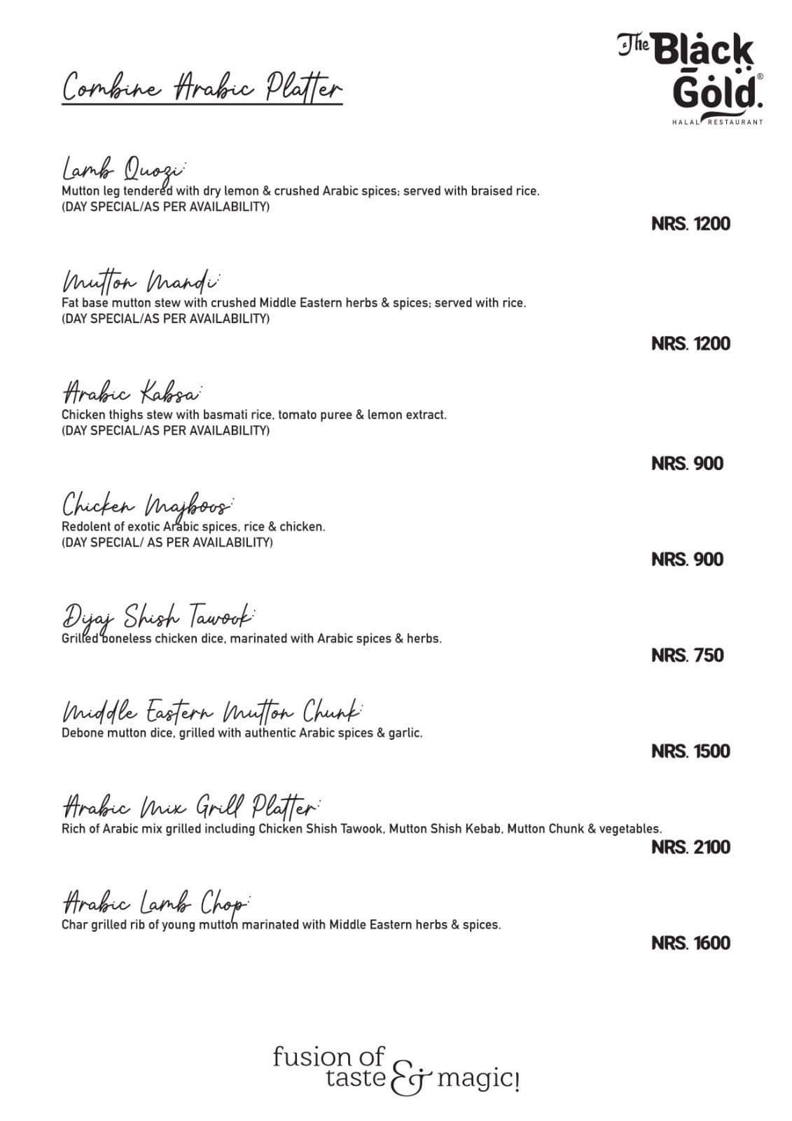 Food Menu gallery image 5119