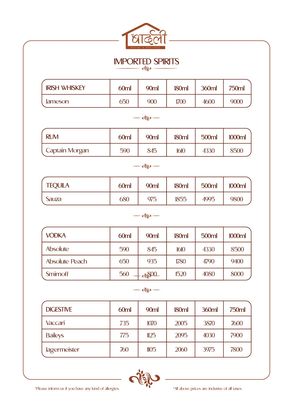 Food Menu gallery image 8414