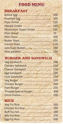 Food Menu gallery image 11275