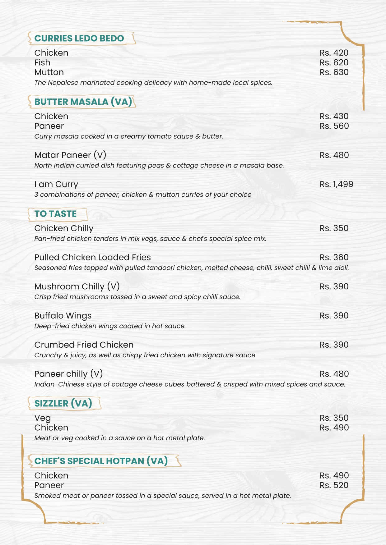 Food Menu gallery image 5028