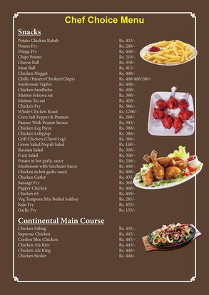 Food Menu gallery image 17467