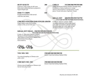 Food Menu gallery image 17600