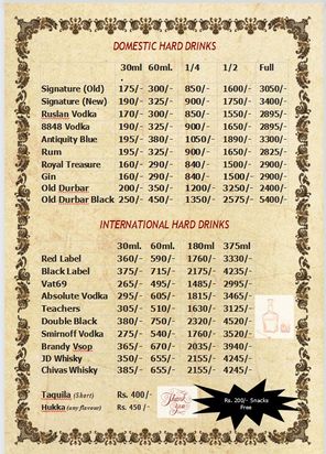 Food Menu gallery image 13687