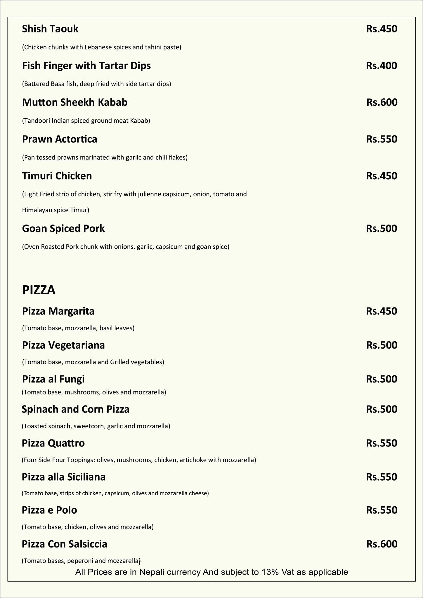 Food Menu gallery image 4950