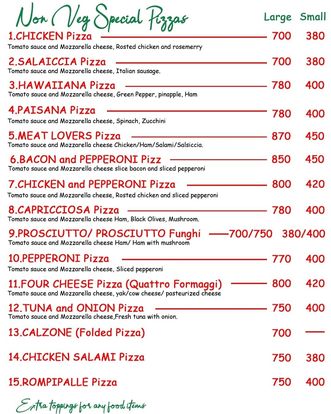 Food Menu gallery image 13677