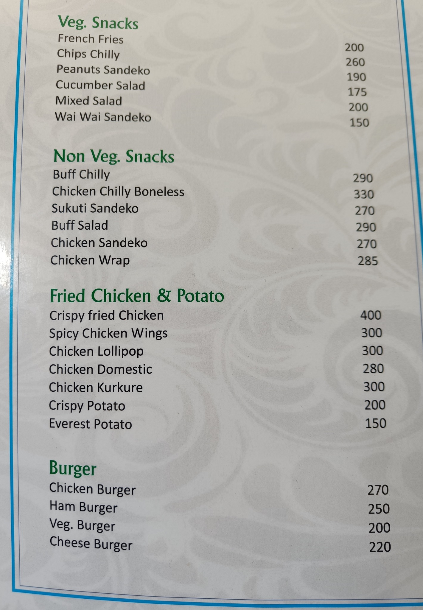 Food Menu gallery image 7331