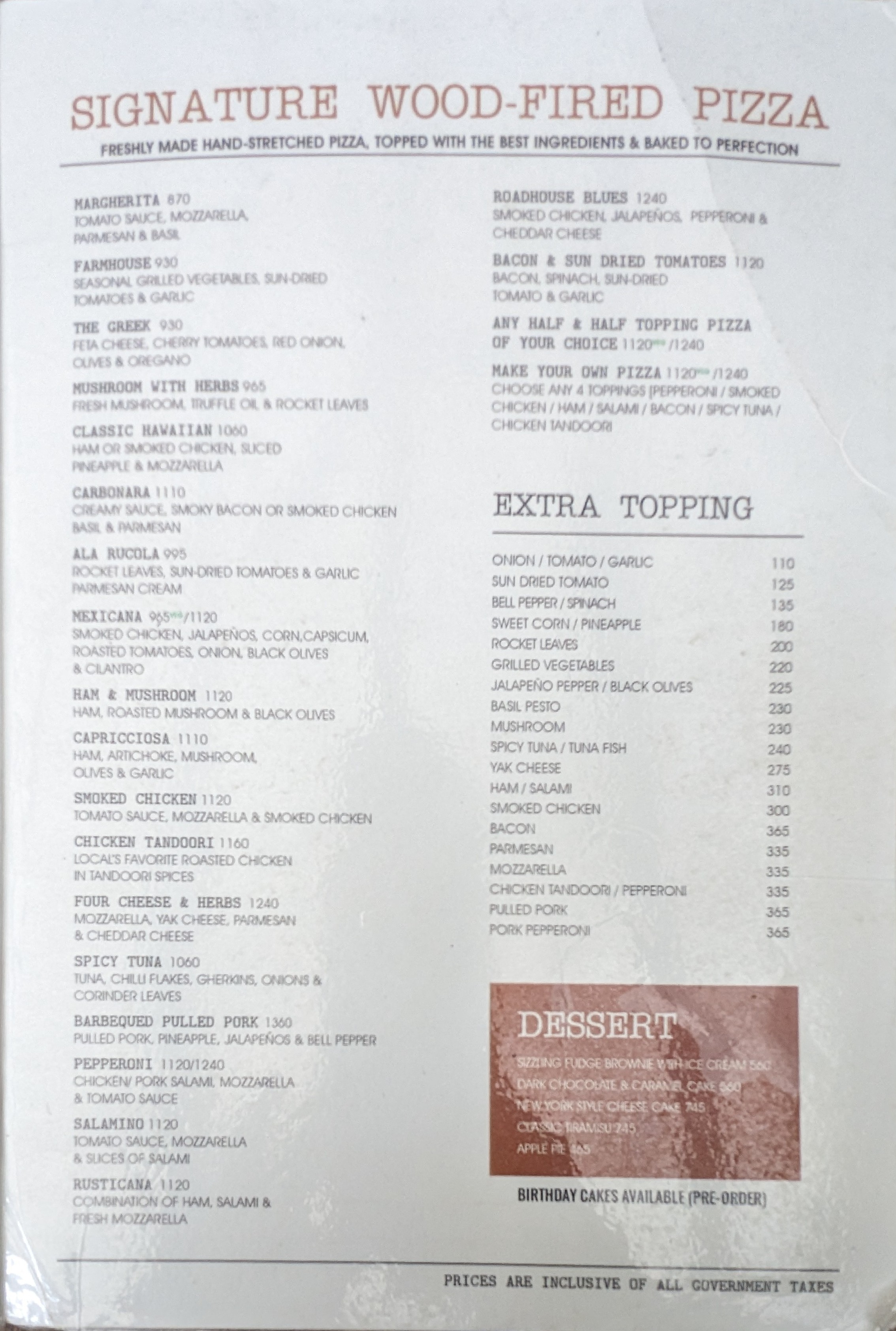 Food Menu gallery image 10927