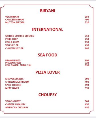 Food Menu gallery image 20507