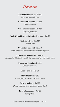 Food Menu gallery image 7876