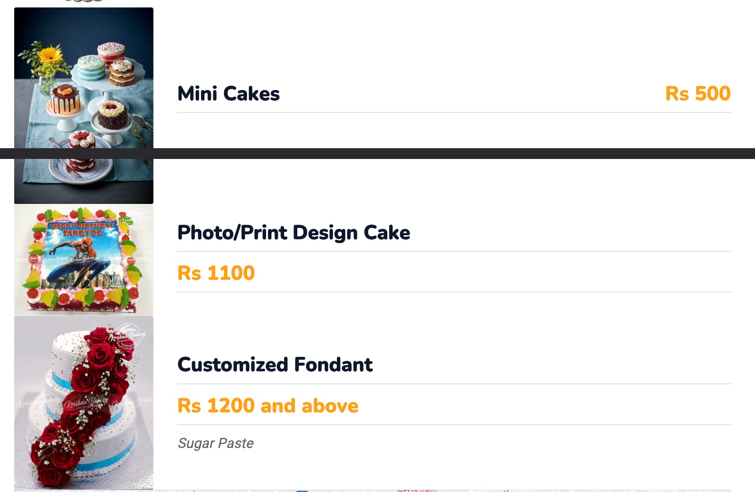 Food Menu gallery image 1526