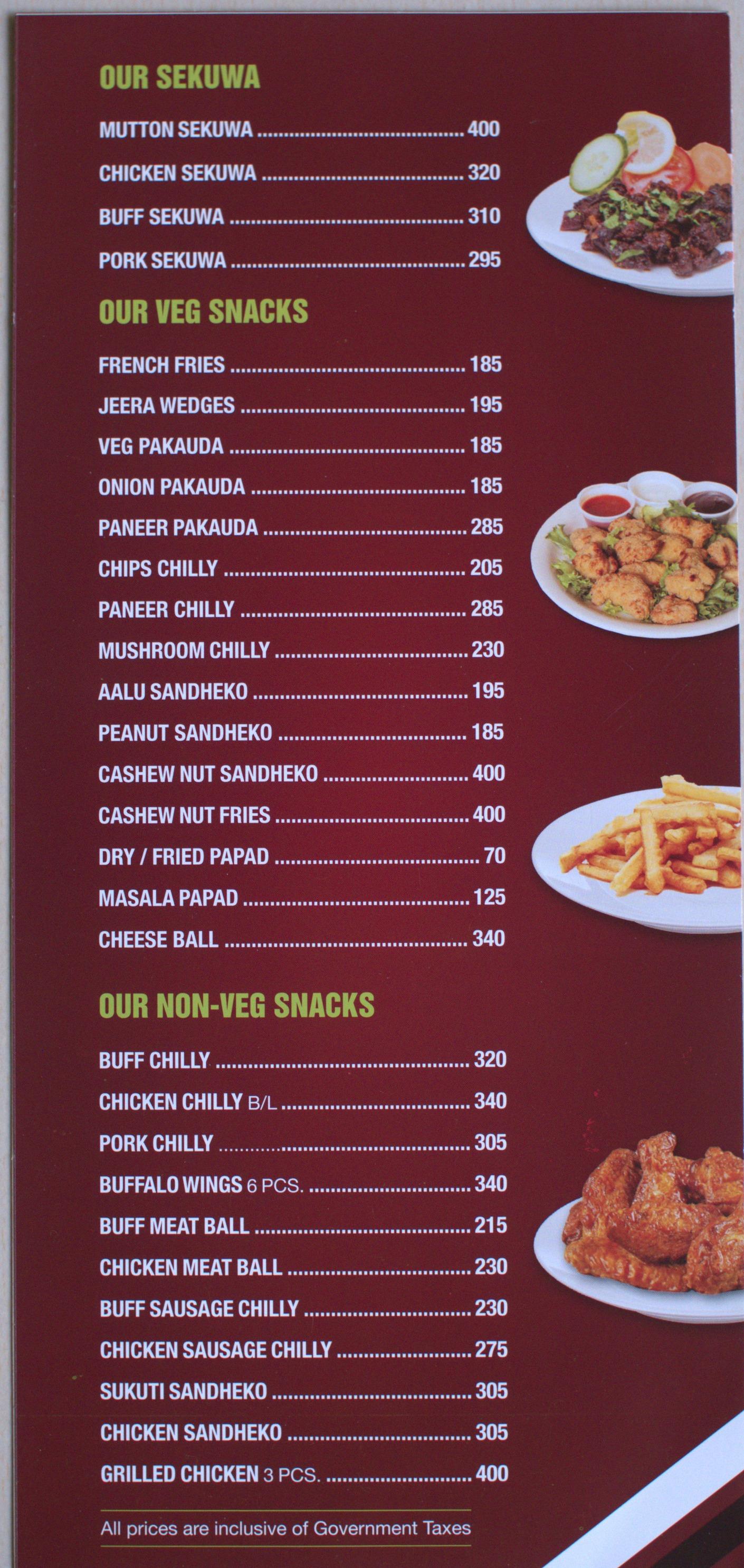 Food Menu gallery image 1833