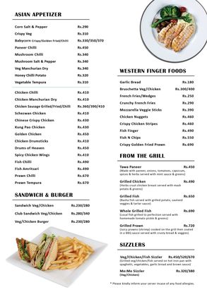 Food Menu gallery image 10950