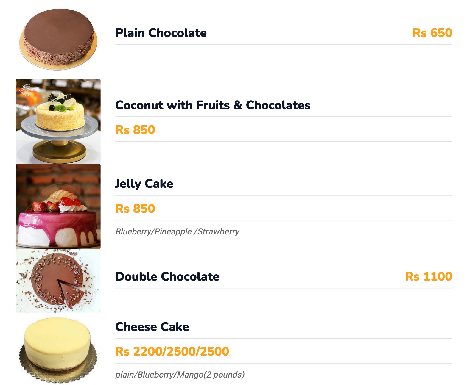 Food Menu gallery image 1525