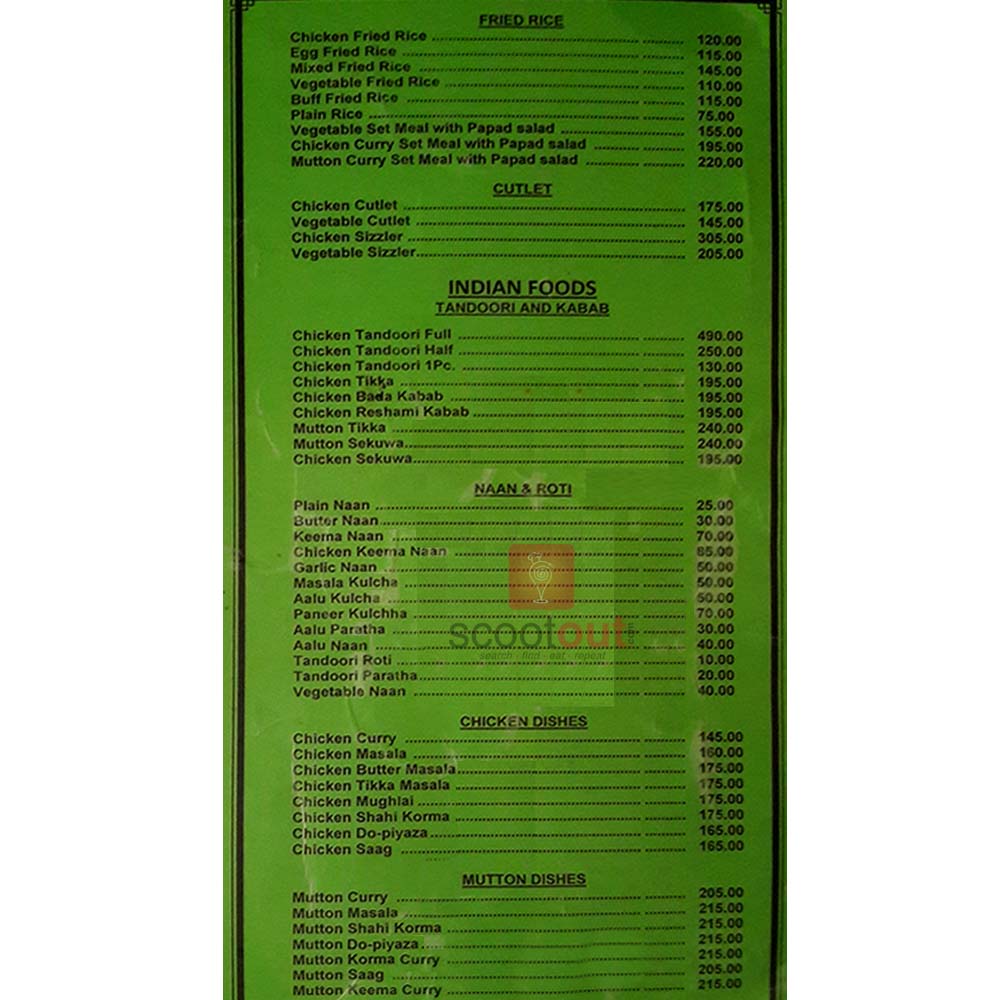 Food Menu gallery image 3429