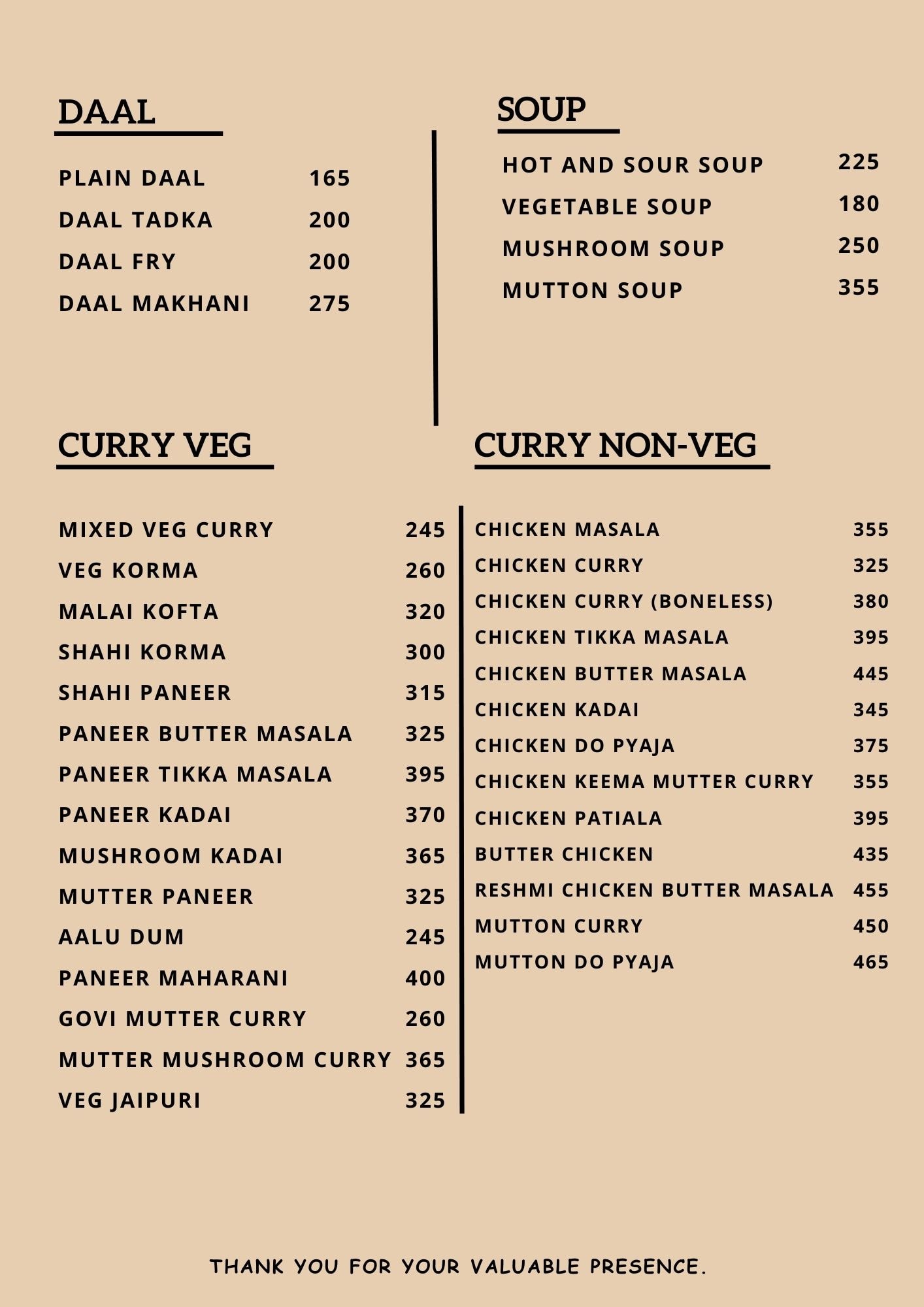 Food Menu gallery image 18376